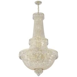 Schonbek Camelot Optic Crystal 41-Light Chandelier In Aurelia Finish -Modern Lamp Shop schonbek camelot optic crystal 41 light chandelier in aurelia finish 66407views5