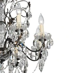 Schonbek Century Bronze 24" Wide Crystal Chandelier -Modern Lamp Shop schonbek century bronze 24 inch wide crystal chandelier 98442views1