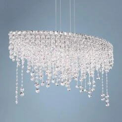 Schonbek Chantant 33" Wide Small Crystal Pendant Light