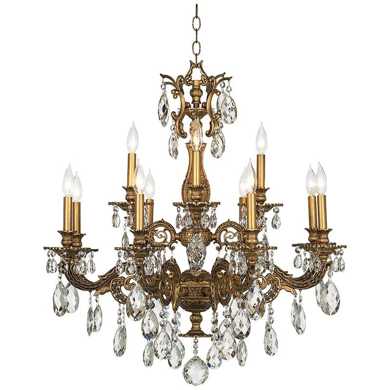 Schonbek Milano 32 1/2" Wide Large Crystal Chandelier 3 Schonbek Milano 32 1/2" Wide Large Crystal Chandelier - Image 3
