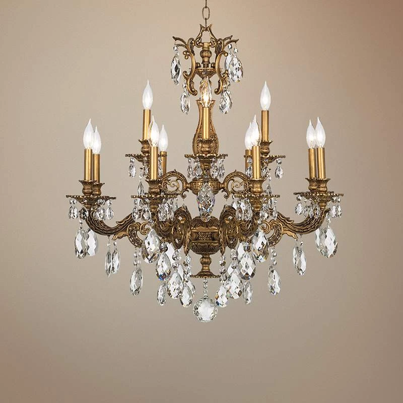 Schonbek Milano 32 1/2" Wide Large Crystal Chandelier 2 Schonbek Milano 32 1/2" Wide Large Crystal Chandelier - Image 2