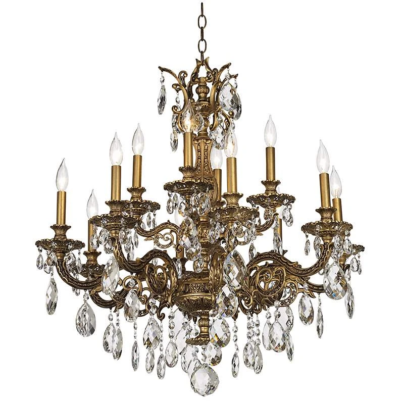 Schonbek Milano 32 1/2" Wide Large Crystal Chandelier 5 Schonbek Milano 32 1/2" Wide Large Crystal Chandelier - Image 5