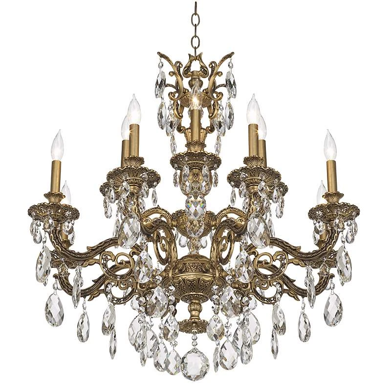 Schonbek Milano 32 1/2" Wide Large Crystal Chandelier 6 Schonbek Milano 32 1/2" Wide Large Crystal Chandelier - Image 6