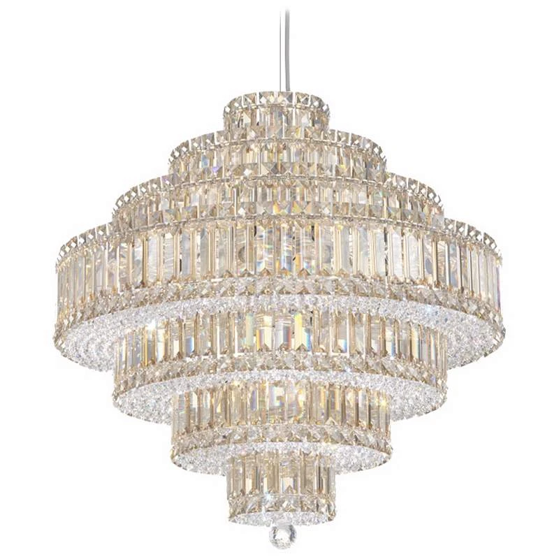 Schonbek Plaza Collection 24 1/2" Crystal Pendant Chandelier 2 Schonbek Plaza Collection 24 1/2" Crystal Pendant Chandelier - Image 2