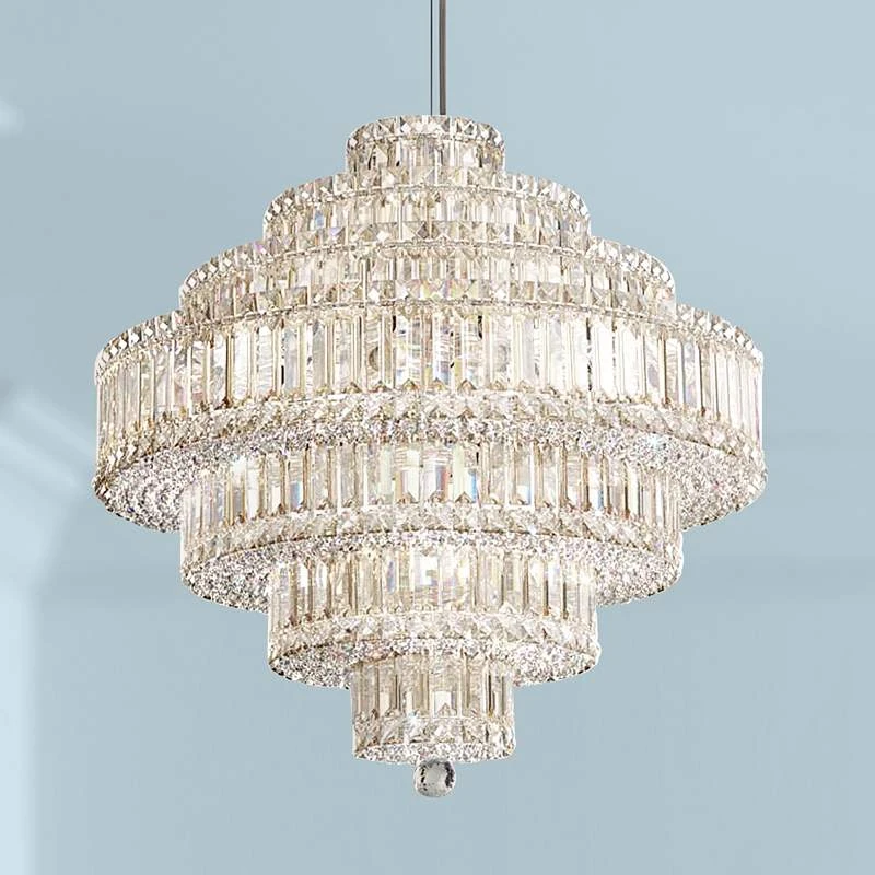 Schonbek Plaza Collection 24 1/2" Crystal Pendant Chandelier 1 Schonbek Plaza Collection 24 1/2" Crystal Pendant Chandelier
