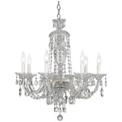 Schonbek Sterling 25" Wide Heritage Crystal Chandelier -Modern Lamp Shop schonbek sterling 25 inch wide heritage crystal chandelier 85563