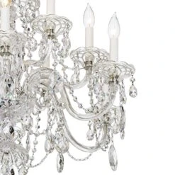 Schonbek Sterling 29" Wide Heritage Crystal 12-Light Chandelier -Modern Lamp Shop schonbek sterling 29 inch wide heritage crystal 12 light chandelier 75124views1