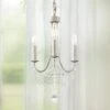 Schonbek Verdana 12" Wide Silver 3-Light Mini Pendant Light