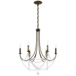 Schonbek Verdana 24"W Heirloom Bronze 6-Light Pendant Light -Modern Lamp Shop schonbek verdana 24 inchw heirloom bronze 6 light pendant light 98k67views3