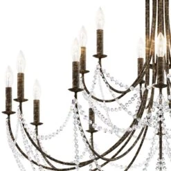 Schonbek Verdana 43"W Bronze 18-Light 2-Tier Pendant Light 7 Schonbek Verdana 43"W Bronze 18-Light 2-Tier Pendant Light -Modern Lamp Shop schonbek verdana 43 inchw bronze 18 light 2 tier pendant light 98p80views1