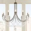 Schonbek Verdana 43"W Heirloom Bronze 12-Light Pendant Light