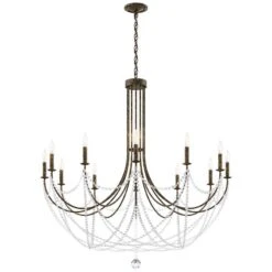 Schonbek Verdana 43"W Heirloom Bronze 12-Light Pendant Light 9 Schonbek Verdana 43"W Heirloom Bronze 12-Light Pendant Light -Modern Lamp Shop schonbek verdana 43 inchw heirloom bronze 12 light pendant light 98m71views3
