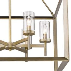 Golden Lighting Smyth 26 3/4" Wide White Gold 6-Light Chandelier -Modern Lamp Shop smyth 26 and three quarter inch wide white gold 6 light chandelier 60e06views1