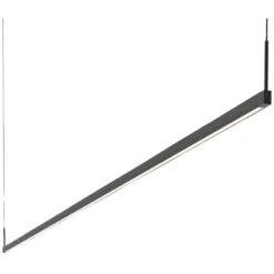 Sonneman Thin-Line 96" Wide Black 2-Sided LED Island Pendant