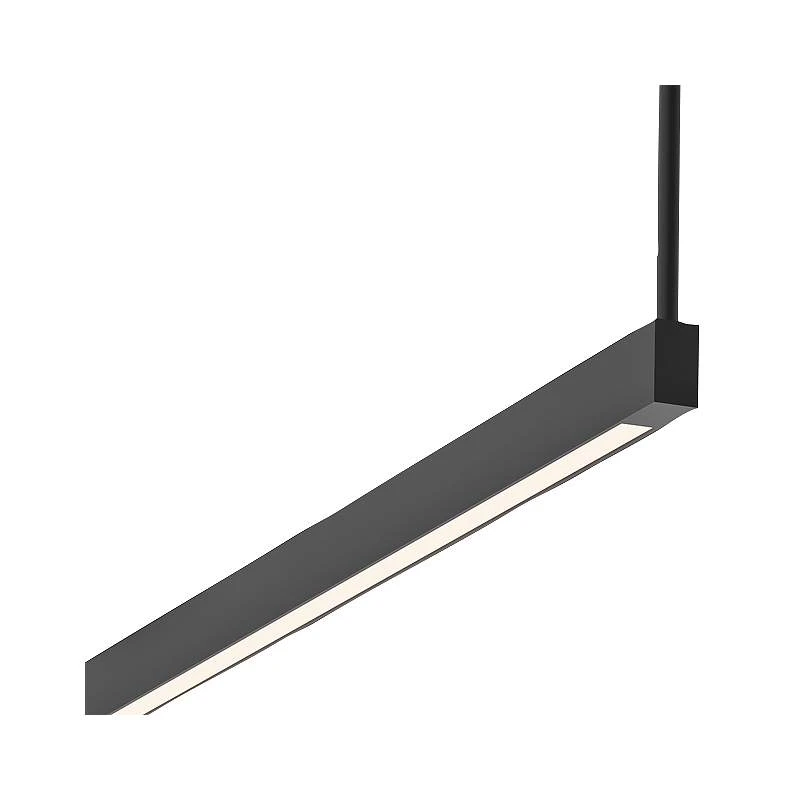 Sonneman Thin-Line 96" Wide Black 2-Sided LED Island Pendant 2 Sonneman Thin-Line 96" Wide Black 2-Sided LED Island Pendant - Image 2