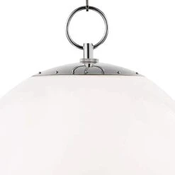 Sphere No.1 16" Wide Polished Nickel Pendant Light -Modern Lamp Shop sphere no 1 16 inch wide polished nickel pendant light 65e45views1