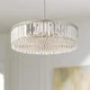 Stiffel Ella 20 1/4" Wide Brushed Nickel Crystal 5-Light Pendant