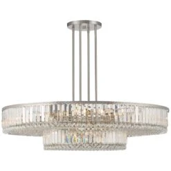 Stiffel Ella 40 1/4" Wide Brushed Nickel Clear Crystal Pendant Light 10 Stiffel Ella 40 1/4" Wide Brushed Nickel Clear Crystal Pendant Light -Modern Lamp Shop stiffel ella 40 and one quarter inch wide brushed nickel clear crystal pendant light 658k0views3