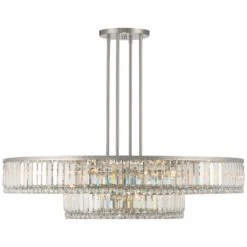 Stiffel Ella 40 1/4" Wide Brushed Nickel Clear Crystal Pendant Light 11 Stiffel Ella 40 1/4" Wide Brushed Nickel Clear Crystal Pendant Light -Modern Lamp Shop stiffel ella 40 and one quarter inch wide brushed nickel clear crystal pendant light 658k0views4