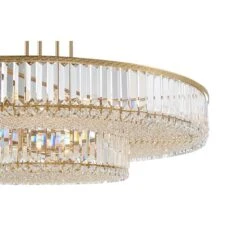 Stiffel Ella 40 1/4" Wide Soft Gold Clear Crystal Pendant -Modern Lamp Shop stiffel ella 40 and one quarter inch wide soft gold clear crystal pendant 659k0views1