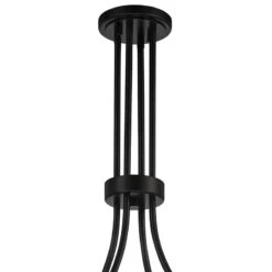Stiffel Handry 38" Wide Black Glass Rod 16-Light Pendant -Modern Lamp Shop stiffel handry 38 inch wide black glass rod 16 light pendant 529m0views2