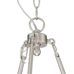 Stiffel Manhattan 37 1/2"W Brushed Nickel And Black 9-Light Chandelier -Modern Lamp Shop stiffel manhattan 37 and one half inchw brushed nickel and black 9 light chandelier 78x06views2