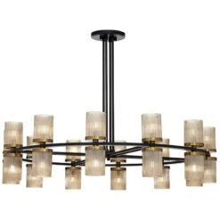 Stiffel Palais 48" Wide Champagne Glass 24-Light Chandelier 7 Stiffel Palais 48" Wide Champagne Glass 24-Light Chandelier -Modern Lamp Shop stiffel palais 48 inch wide champagne glass 24 light chandelier 95r57