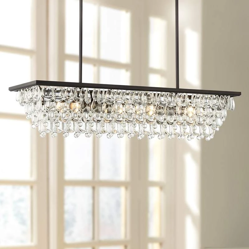 Stiffel Petranilla 40" Wide Crystal Island Pendant Light 2 Stiffel Petranilla 40" Wide Crystal Island Pendant Light - Image 2