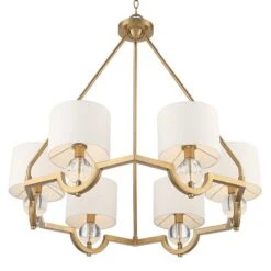 Stiffel Rainey 32 3/4" Wide Brass And Crystal Shaded Luxury Chandelier 8 Stiffel Rainey 32 3/4" Wide Brass And Crystal Shaded Luxury Chandelier -Modern Lamp Shop stiffel rainey 32 and three quarter inch wide brass and crystal shaded luxury chandelier 479k0views1