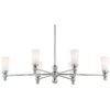Stiffel Talon 46 1/2" Wide Brushed Nickel 6-Light Chandelier