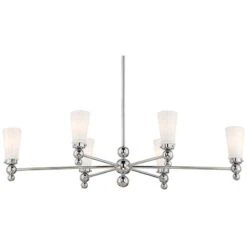 Stiffel Talon 46 1/2" Wide Brushed Nickel 6-Light Chandelier