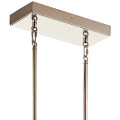 Tig 34" Wide Walnut Wood LED Kitchen Island Light Chandelier -Modern Lamp Shop tig 34 inch wide walnut wood led kitchen island light chandelier 75d16views4