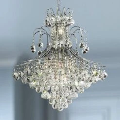 Toureg 25" Wide Chrome And Crystal 15-Ligh Chandelier