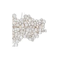 Trento 55 3/4" Wide Champagne Silver 15-Light Oval Chandelier -Modern Lamp Shop trento 55 and three quarter inch wide champagne silver 15 light oval chandelier 47n41views1