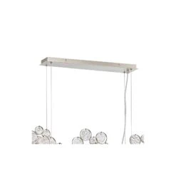 Trento 55 3/4" Wide Champagne Silver 15-Light Oval Chandelier -Modern Lamp Shop trento 55 and three quarter inch wide champagne silver 15 light oval chandelier 47n41views2