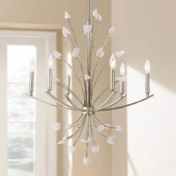 Uttermost Juliette 26 3/4" Wide Silver 6-Light Chandelier