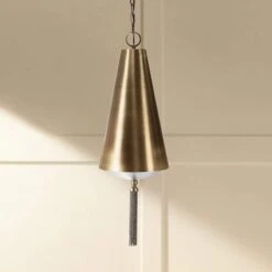 Uttermost Nador Antique Brass Pendant Light