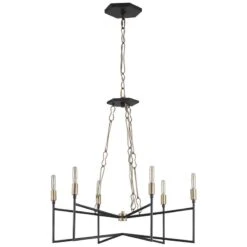 Varaluz Bodie 26"W Havana Gold And Carbon 6-Light Chandelier 8 Varaluz Bodie 26"W Havana Gold And Carbon 6-Light Chandelier -Modern Lamp Shop varaluz bodie 26 inchw havana gold and carbon 6 light chandelier 59d36views1