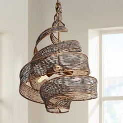 Varaluz Flow 18" Wide Hammered Ore Pendant Light