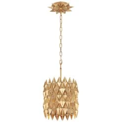 Varaluz Forever 12" Wide French Gold Mini Pendant Light
