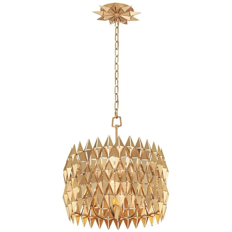 Varaluz Forever 18" Wide French Gold Drum Pendant Light 1 Varaluz Forever 18" Wide French Gold Drum Pendant Light