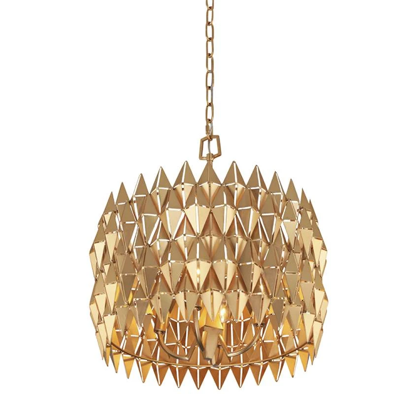 Varaluz Forever 18" Wide French Gold Drum Pendant Light 3 Varaluz Forever 18" Wide French Gold Drum Pendant Light - Image 3