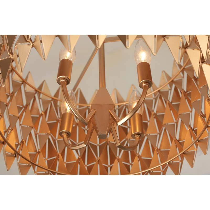 Varaluz Forever 18" Wide French Gold Drum Pendant Light 5 Varaluz Forever 18" Wide French Gold Drum Pendant Light - Image 5