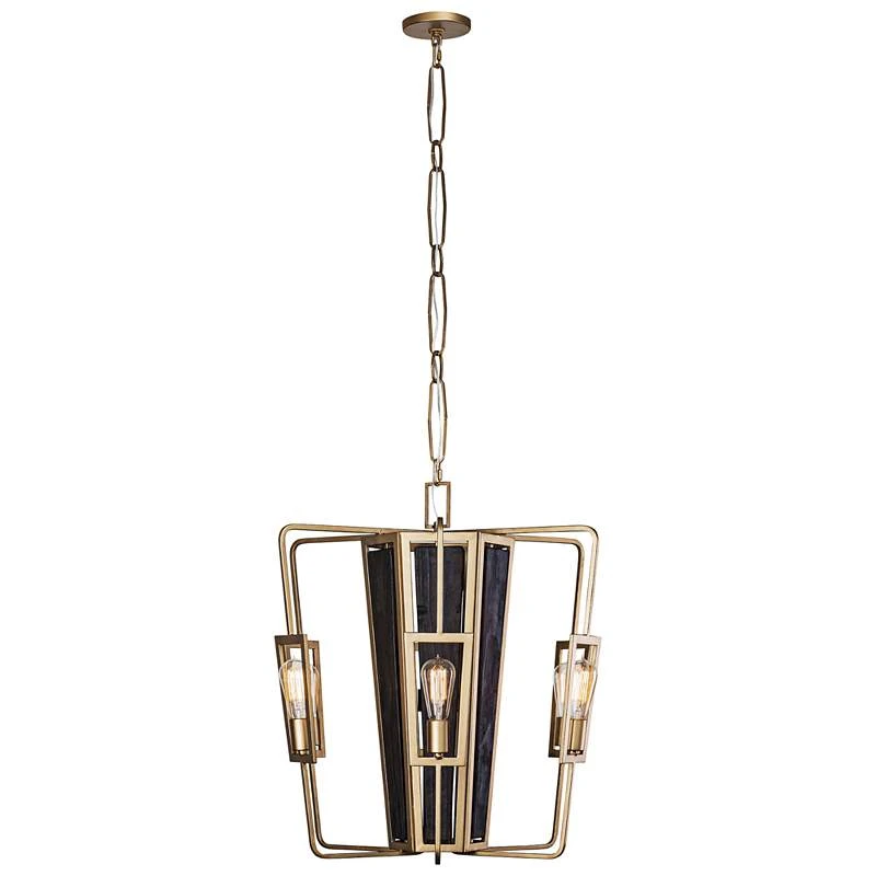 Varaluz Madeira 25" Wide Rustic Gold 6-Light Chandelier 5 Varaluz Madeira 25" Wide Rustic Gold 6-Light Chandelier - Image 5