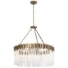 Varaluz Matrix 40" Wide Havana Gold Chandelier