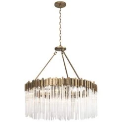 Varaluz Matrix 40" Wide Havana Gold Chandelier