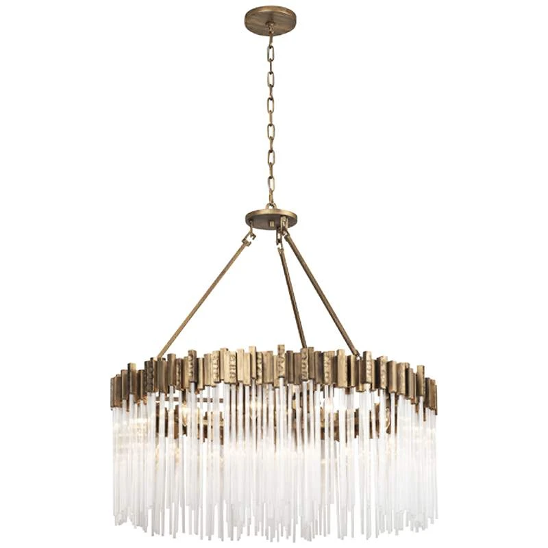 Varaluz Matrix 40" Wide Havana Gold Chandelier 1 Varaluz Matrix 40" Wide Havana Gold Chandelier
