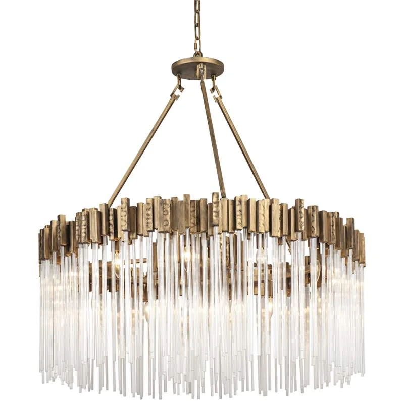 Varaluz Matrix 40" Wide Havana Gold Chandelier 2 Varaluz Matrix 40" Wide Havana Gold Chandelier - Image 2