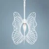Varaluz Monarch 9" Wide White Butterfly Mini Pendant Light