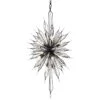 Varaluz Orbital 24" Black And Crystal 20-Light Modern Foyer Chandelier